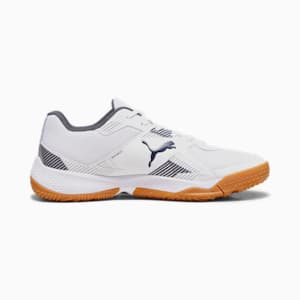 Solarflash II Unisex Indoor Sports Shoes, PUMA White-Shadow Gray-Gum, extralarge-IND