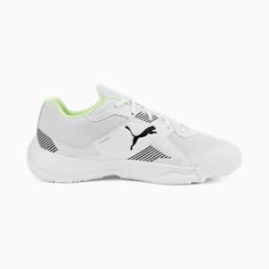 Solarflash II Indoor Sports Shoes Youth, Puma White-Puma Black-Fizzy Light