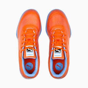 TRUCO IIl Unisex Indoor Sports Shoes, Cayenne Pepper-Dusky Blue, extralarge-IND