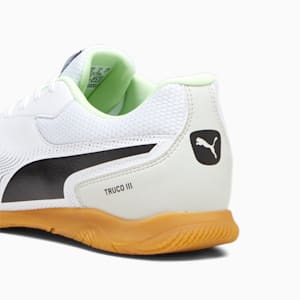 TRUCO IIl Unisex Indoor Sports Shoes, PUMA White-PUMA Black-PUMA Silver, extralarge-IND