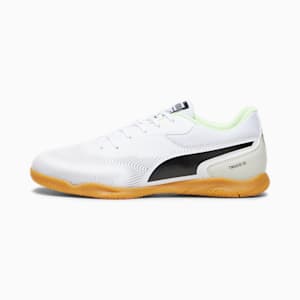 TRUCO IIl Unisex Indoor Sports Shoes, PUMA White-PUMA Black-PUMA Silver, extralarge-IND