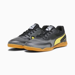 TRUCO IIl Unisex Indoor Sports Shoes, PUMA Black-Yellow Blaze-PUMA White, extralarge-IND