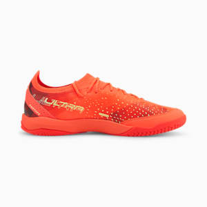 ULTRA Ultimate Court Football Boots, Fiery Coral-Fizzy Light-Puma Black