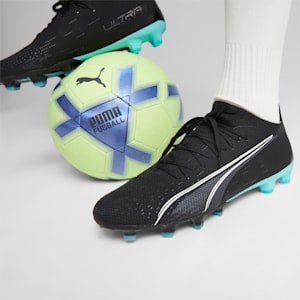 Ultra Match FG/AG Football Boots Men, Puma Black-Puma White-Elektro Aqua