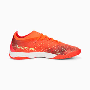 Botines de fútbol Ultra Match IT para hombre, Fiery Coral-Fizzy Light-Puma Black