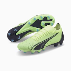 Tacos de fútbol Ultra Match FG/AG para mujer, Fizzy Light-Parisian Night-Blue Glimmer, extralarge