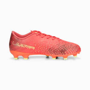Ultra Play FG/AG Football Boots Youth, Fiery Coral-Fizzy Light-Puma Black