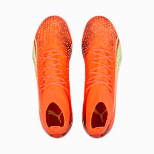 Chaussures de soccer avec crampons Ultra Pro FG/AG Homme, Fiery Coral-Fizzy Light-Puma Black