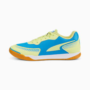 メンズ プーマ プレッシング III IT サッカー トレーニング シューズ, Bleu Azur-Fresh Yellow-Puma White-Gum