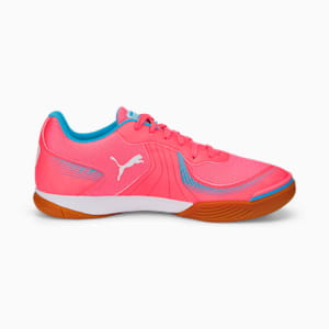 メンズ プーマ プレッシング III IT サッカー トレーニング シューズ, Sunset Glow-Puma White-Bleu Azur-Gum