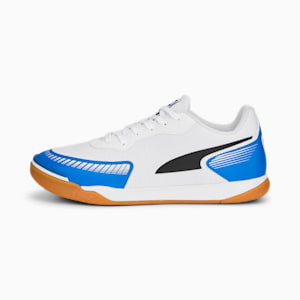 メンズ プーマ プレッシング III IT サッカー トレーニング シューズ, PUMA White-PUMA Black-PUMA Team Royal