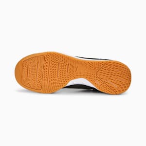 Pressing III Unisex Indoor Turf Football Shoes, PUMA Black-PUMA Red-Gum