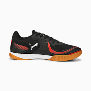 Pressing III Unisex Indoor Court Shoes, PUMA Black-PUMA Red-Gum, extralarge-IND