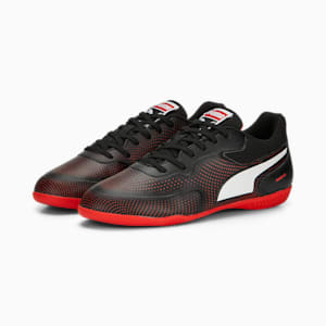 TRUCO III Youth Indoor Sports Shoes, PUMA Black-PUMA Red, extralarge-IND