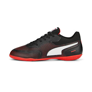 TRUCO III Youth Indoor Sports Shoes, PUMA Black-PUMA Red