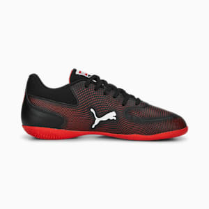 TRUCO III Youth Indoor Sports Shoes, PUMA Black-PUMA Red