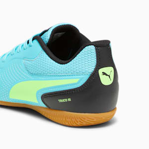 TRUCO III Youth Indoor Sports Shoes, Team Aqua-Speed Green-PUMA Black, extralarge-IND