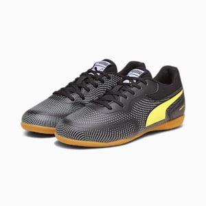 TRUCO III Youth Indoor Sports Shoes, PUMA Black-Yellow Blaze-PUMA White, extralarge-IND