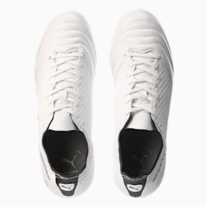 メンズ プーマ キングミライ HG/AG サッカー スパイク, Puma White-Puma Black