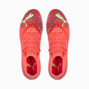Botines de fútbol FUTURE 2.4 FG/AG para hombre, Fiery Coral-Fizzy Light-Puma Black-Salmon