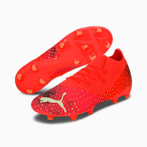 FUTURE 3.4 FG/AG Football Boots Men, Fiery Coral-Fizzy Light-Puma Black-Salmon