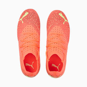 Botines de fútbol FUTURE 3.4 FG/AG para niños grandes, Fiery Coral-Fizzy Light-Puma Black-Salmon