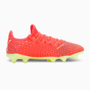 FUTURE 4.4 FG/AG Football Boots Youth, Fiery Coral-Fizzy Light-Puma Black-Salmon