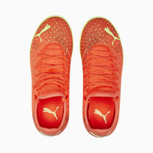 FUTURE 4.4 Youth Indoor Court Shoes, Fiery Coral-Fizzy Light-Puma Black-Salmon, extralarge-IND