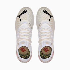 Chaussures de soccer avec crampons PUMA x LIBERTY FUTURE 1.4 FG/AG Femme, Puma White-Pristine