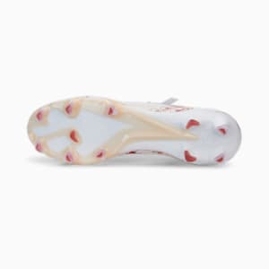 PUMA x LIBERTY Ultra FG/AG Women's Soccer Cleats, Puma White-Puma Black-Sun Kiss