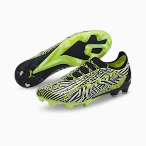 Botines de fútbol ULTRA Ultimate Dazzle FG/AG, Puma Black-Puma White-Fizzy Light