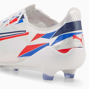BMW M Motorsport ULTRA SL FG Football Boots, Puma White-Fiery Red-Strong Blue, extralarge-GBR