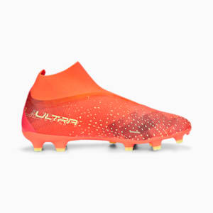 Ultra Match+ LL FG/AG Football Boots Men, Fiery Coral-Fizzy Light-Puma Black