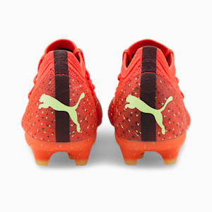 Botines de fútbol FUTURE 1.4 FG/AG para mujer, Fiery Coral-Fizzy Light-Puma Black-Salmon, extragrande