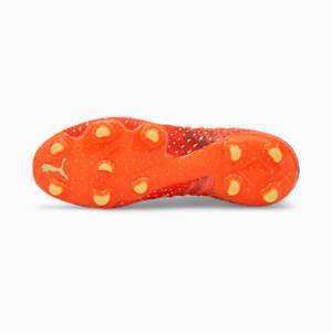 Botines de fútbol FUTURE 1.4 FG/AG para mujer, Fiery Coral-Fizzy Light-Puma Black-Salmon, extragrande