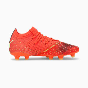 Chaussures de soccer avec crampons FUTURE 1.4 FG/AG Femme, Fiery Coral-Fizzy Light-Puma Black-Salmon