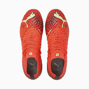 Botines de fútbol FUTURE 1.4 FG/AG para mujer, Fiery Coral-Fizzy Light-Puma Black-Salmon