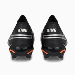 Botines de fútbol KING ULTIMATE FG/AG, PUMA Black-Silver-Ultra Orange
