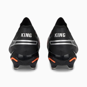 Chaussures de soccer avec crampons KING ULTIMATE FG/AG, PUMA Black-Silver-Ultra Orange, extralarge