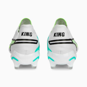 Chaussures de soccer avec crampons KING ULTIMATE FG/AG, PUMA White-PUMA Black-Fast Yellow-Electric Peppermint, extralarge