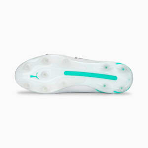 Botines de fútbol KING ULTIMATE FG/AG, PUMA White-PUMA Black-Fast Yellow-Electric Peppermint