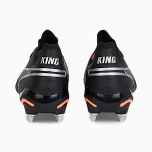 KING ULTIMATE MxSG Football Boots, PUMA Black-Silver-Ultra Orange