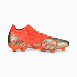 FUTURE 1.4 Neymar Jr FG/AG Football Boots Men, Fiery Coral-Gold
