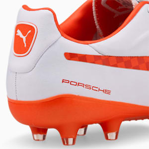 KING Platinum Ralley FG/AG Football Boots Men, Puma White-Nrgy Red-Puma Black