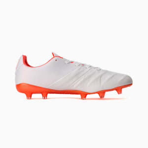 KING Platinum Ralley FG/AG Football Boots Men, Puma White-Nrgy Red-Puma Black