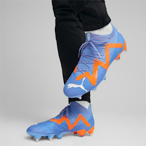FUTURE ULTIMATE MxSG Football Boots, Blue Glimmer-PUMA White-Ultra Orange