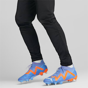 メンズ フューチャー アルティメット MxSG サッカー スパイク, Blue Glimmer-PUMA White-Ultra Orange