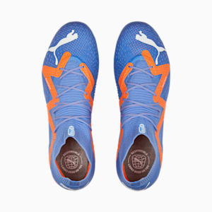 メンズ フューチャー アルティメット MxSG サッカー スパイク, Blue Glimmer-PUMA White-Ultra Orange