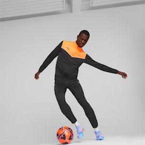 FUTURE ULTIMATE FG/AG Men's Soccer Cleats, Blue Glimmer-PUMA White-Ultra Orange