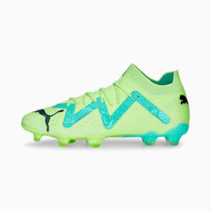 Tacos de futbol para mujer FUTURE ULTIMATE FG/AG, Fast Yellow-PUMA Black-Electric Peppermint